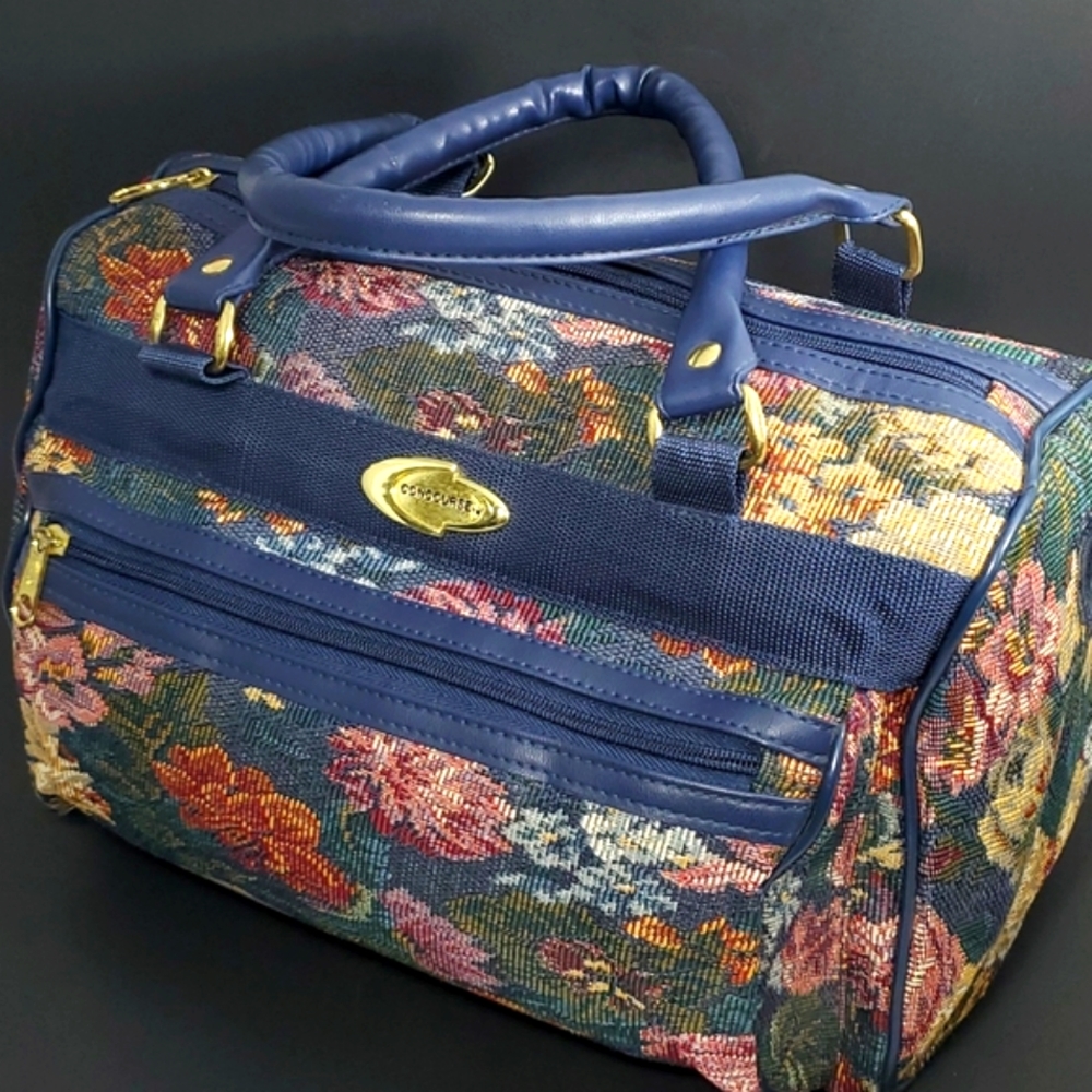 VTG Concourse Structured Top Handle Tapestry Luggage Travel  Rollaway Handle